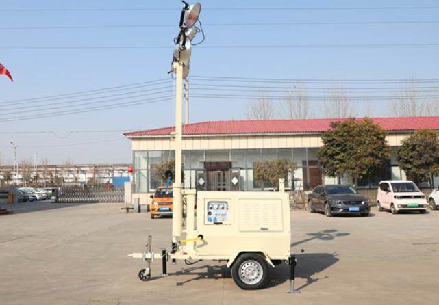 翔工的照明燈車，哪里需要哪里搬